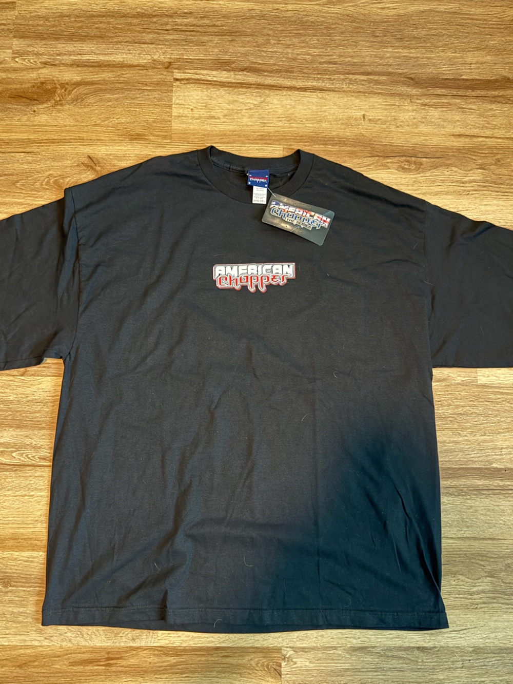 NWT American Chopper FireBike Motorcycle Black Graphic Short-Sleeve T-Shirt